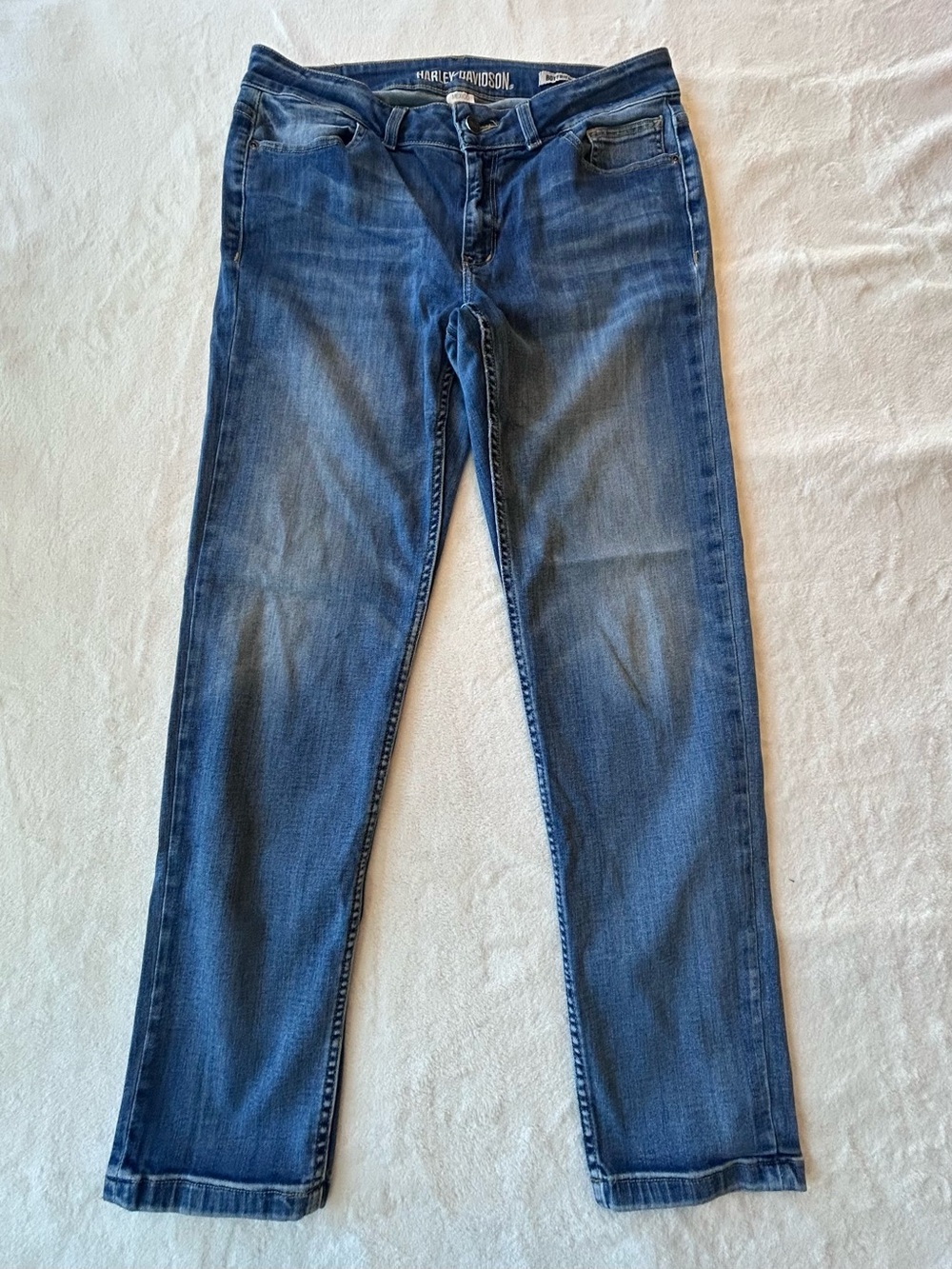 Harley-Davidson Boyfriend Jeans Edgy Biker Y2K